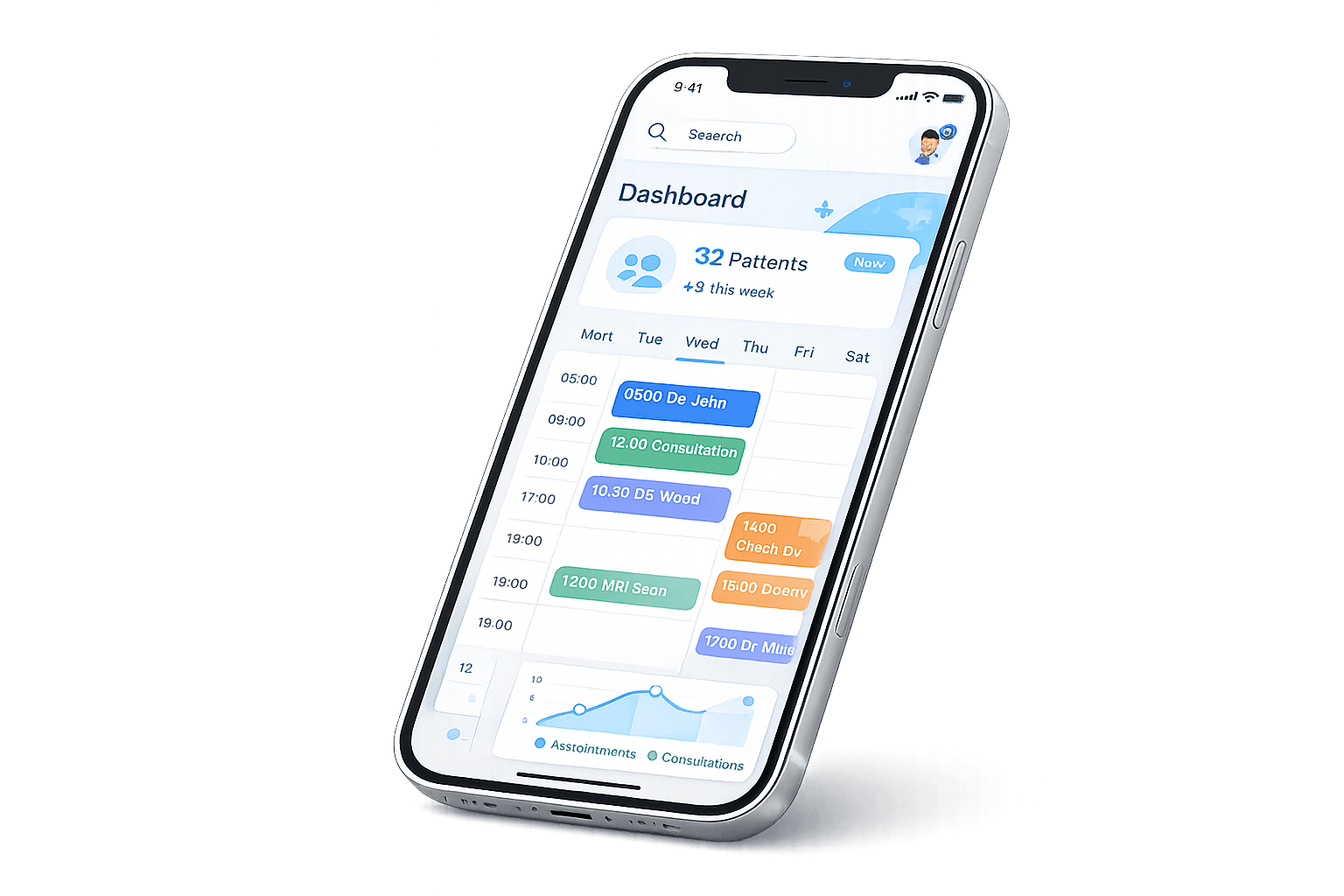 Dashboard médecin Doctorek